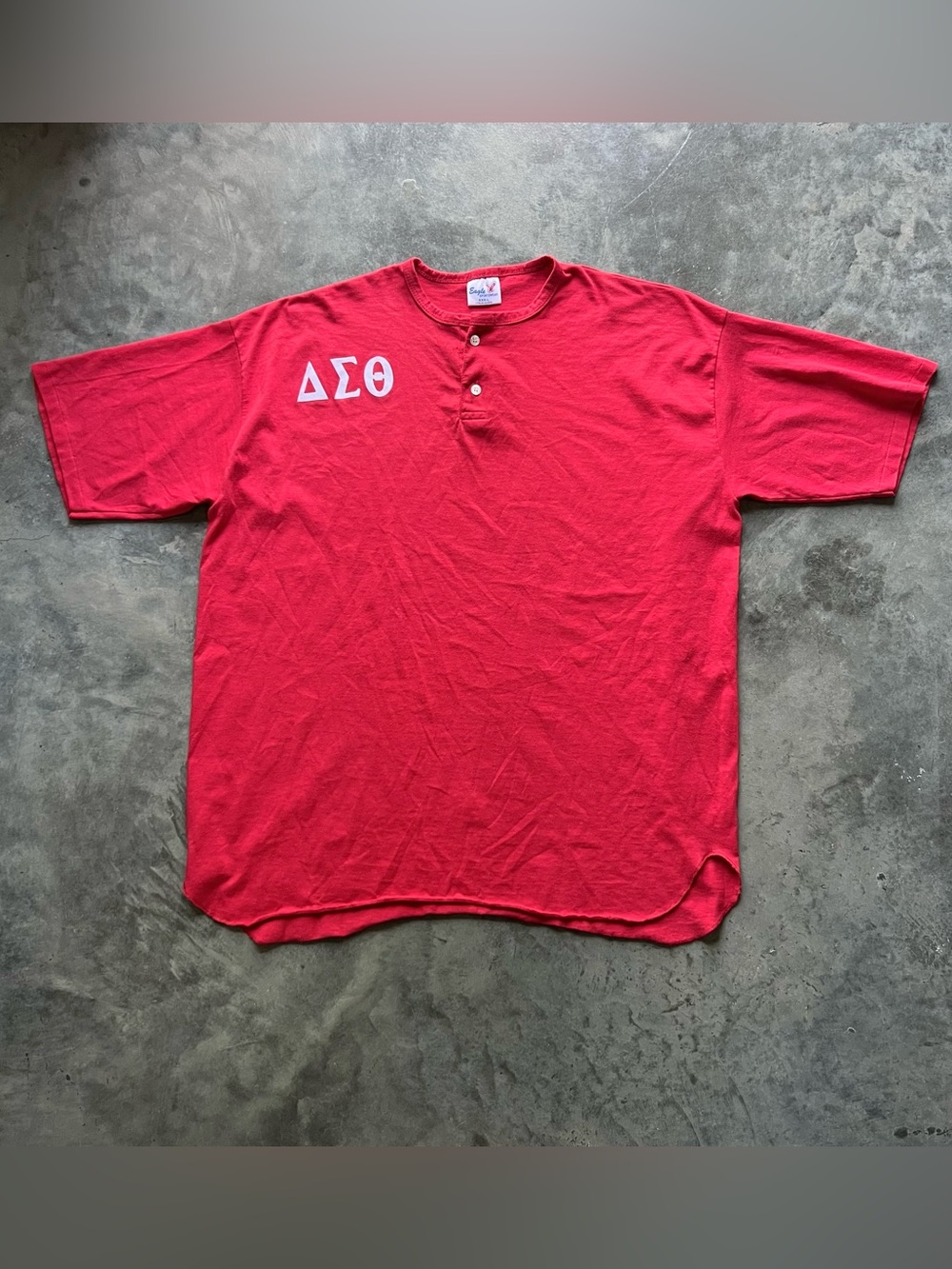 Vintage Eagle Sportswear Delta Sigma Theta Henley size 3XL single stitch USA